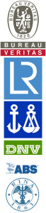 APPROVAL BV-Bureau Veritas, LR-Lloyd's Register, DNV-Det Norske Veritas, ABS-American Bureau of Shipping, RINA-Registro Italiano Navale