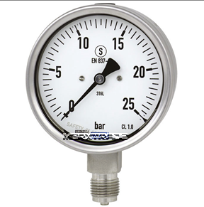 Manometer onderaansluiting Manometer onderaansluiting