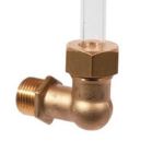Level gauge elbow - brass - thread / clamping socket - 1/2" x 12mm