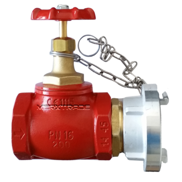 Fire fighting valve straight - bronze - male thread