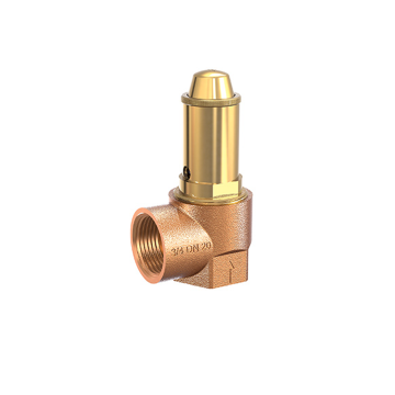 Goetze safety valve angle, bronze gunmetal, thread female BSPP, berluto, ari armaturen, corner safety, TÜV