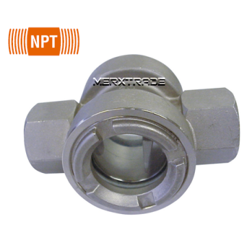 Kijkglas draad NPT roestvast staal RVS inspectieglas kijktoestel EX ATEX sight glass thread NPT stainless steel inox skt controleglas spirax sarco  doorstroomglas sightglass flowinspectionglass 