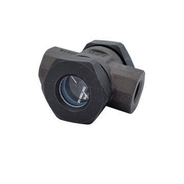 Sight glass steel steam steady flap borosillicate glass thread BSP