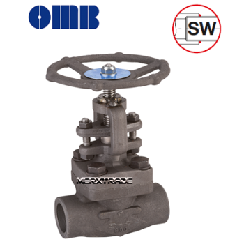 Klepafsluiter soklas moflas smeedstaal TRIM12 globe valve socket weld 419