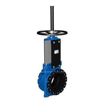 Knife gate valve | Ductile iron |Stainless steel gate | Natural rubber sleeve| Handwheel | Industrial | Mining slurry | end-of-line | Webshop