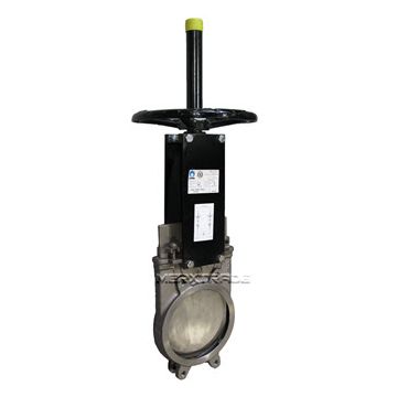 Knife gate valve | unidirectional | stainless steel | Flanged | Metal seat | Industrial | Webshop
