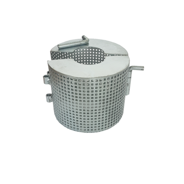 Suction strainer, suction basket 2 piece body, suction screen split body, steel galvanized, perforation screen, DIN 87190, fig 1190, econ 1190, eriks 1190, 13409767, 13354084, 13409769, 12035754, 13409770, 13409803, 13409768, 8716901178138, 8716901177612,