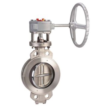 High Performance vlinderklep staal met wormwielkast - FIRE SAFE