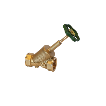 Klepafsluiter vrijstroom draad messing EPDM BSP DVGW gas globe valve angle brass free flow 2408