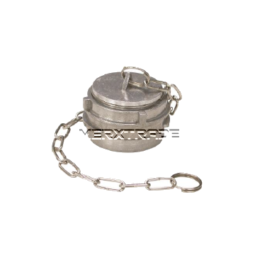 Cap with lock Guillemin aluminium with white NBR