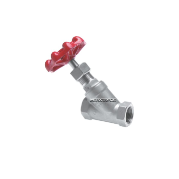 Globe valve, stainless steel, SDNR, fixed disk, straight, angled, PN40, industrial