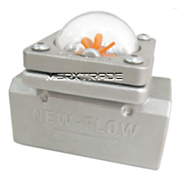 Sight glass Stainless.steel with rotor tempered glass thread-BSPP