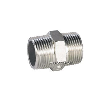 Dubbel nippel roestvast staal 316L draad NPT 3000 lbs-150 bar