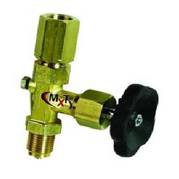 Pressure gauge valve Brass internal/external thread