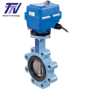 Vlinderklep lug elektrisch TTV 230V AC GGG50/CF8M/GGG50/EPDM PN10/16