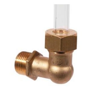 Level gauge | elbow | brass | clamping | thread | 12mm
