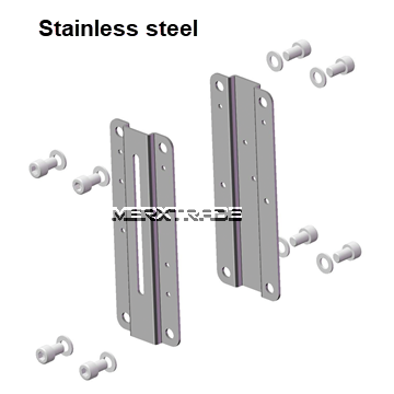 RVS steunen beugels voor plaat meskantafsluiters knife gate valves latral brackets inox stainless steel 980
