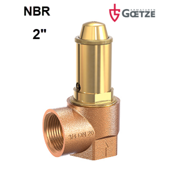 Veerbelaste veiligheid Goetze brons laaglichtend NBR rubber haaks type Eriks527 652 safety valve angle thrade female berluto NBR DN50