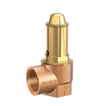 Spring loaded angle safety for liquid bronze/NBR 1/2"