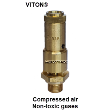 Veiligheids ventiel overdrukventiel draad messing perslucht niet giftige gassen safety valve compresed air gas MXT-8190080000