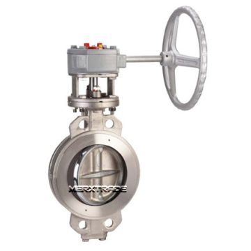 High Performance vlinderklep Roestvast staal met wormwielkast - FIRE SAFE