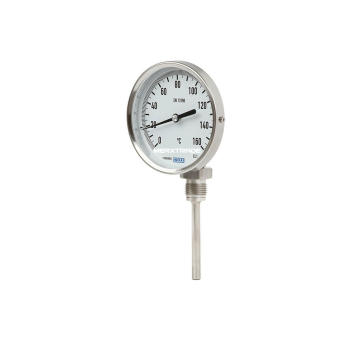 WIKA Bimetallic thermometer, mesuring range degrees, Accuracy class, Bottom connection thermometer, insert stainless steel, eriks, econosto, sika, Measuring range EN 13190, thermowell, IP65, IP66, IP67, model R, Lower mount, S55 back mount, DAkkS calibrat
