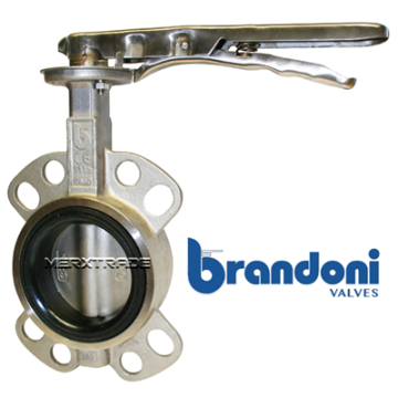 Brandoni vlinderklep RVS PN6 PN10 PN16 butterfly valve stainless steel J9