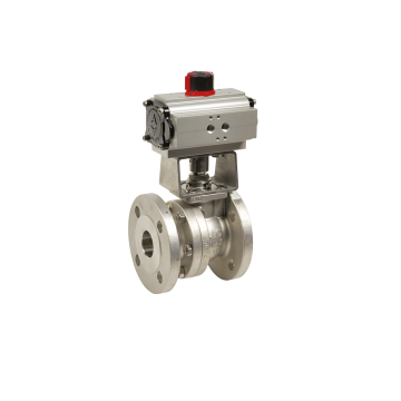 JC ball valve 3192  516IIT 540IIT steel 10054 PN16 PN40 Ball valve JC valves flanged steel Europe Eriks Pneumatic double act single acting
