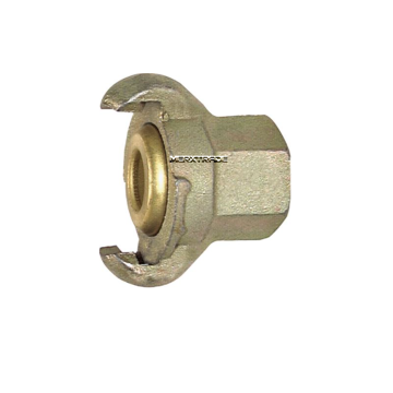Pneumatic quick connect coupling iron zinc/brass 42mm female thread