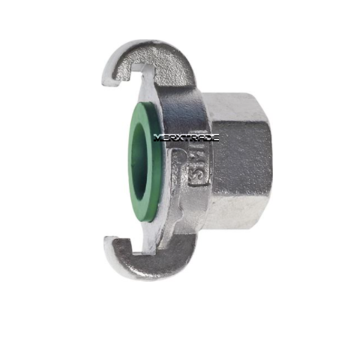 Pneumatic quick connect coupling St.St 1.4401/Viton 42mm female thread