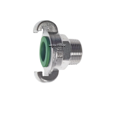 Pneumatic quick connect coupling St.St 1.4401/Viton 42mm male thread