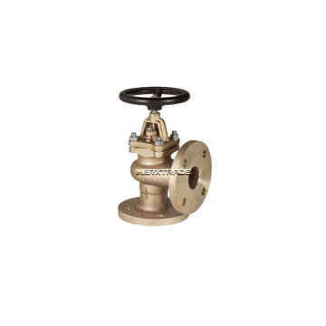 Globe valve, bronze, SDNR, fixed disk, straight, angled, PN16, industrial
