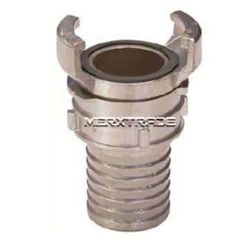 Hose coupling with lock and collar guillemin CF8M/FKM 16 bar