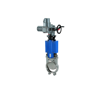 Knife gate valve, CMO auma bidirectional , mining slurry valve, wafer type, industrial knife valve, pneumatic actuating, Stainless stel gate, Monoblock body, natural rubber sleeve , Lug connection, Threaded hole, Eriks, Econosto, orbinox, bray, ebro, 535,