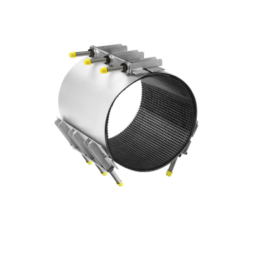 repair pipe coupling, 3 part body, stainlesssteel, straub, norma, tube repair clamp, quick pipe fix clamp,