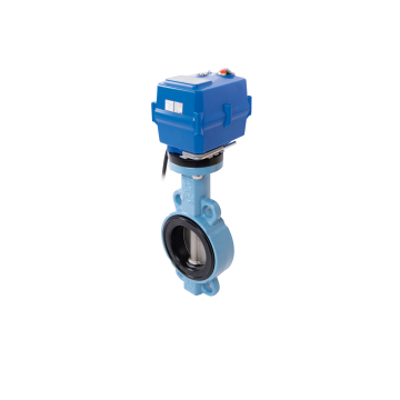 Vlinderklep tussenklem elektrisch TTV 230V AC GGG50/CF8M/EPDM PN10/16
