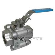 Ball valve full bore BSP stainless steel/RTFE