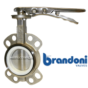 Brandoni Butterfly valve wafer lever St.St.316/St.St.316/PTFE PN6/10/16