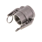 Camlock coupling stainless steel 1.4408 female type D + safety locking