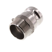 Camlock coupling stainless steel 1.4408 male thread type F