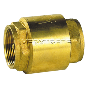 Check valve spring female thread BSPP - brass / polymer