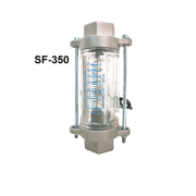 Flowmeter water vertikaal & horizontaal vlotter type SF RVS.316-Polycarbonaat G binnendraad