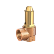 Safety valve angle-type compressed air non-toxic Bronze/FKM
