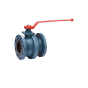 Ball valve JC AIT flanged lever 2 piece body Steel/Stain.St./PTFE PN16/40