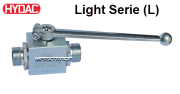 High pressure ball valve steel/steel/POM compression fitting PN500
