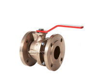 Ball valve split body flanged lever bronze / stainless steel / PTFE ANSI.150#