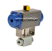 Ball valve high pressure pneumatic actuator spring return Stainless.Steel