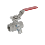 Ball valve 2 piece body ISO-pad lever XS stainless steel/RTFE thread BSPP
