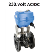 Electric actuated ball valve flanged cast iron 230VAC/DC TCR-PN16
