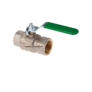 Ball valve DVWG&KTW lever brass nickel/PTFE female thread Rp